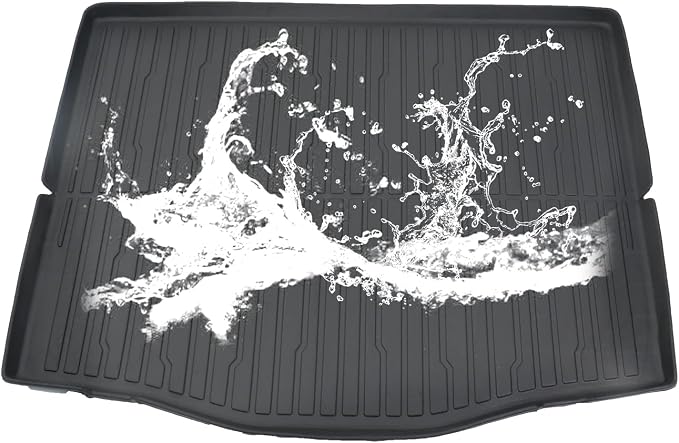 AOSKonology Mustang Mach-E All Weather Trunk Mat, 3D Cargo Liner Rear Floor Mat (2021-2023, Foldable, Rubber, Custom Fit) - Image 3