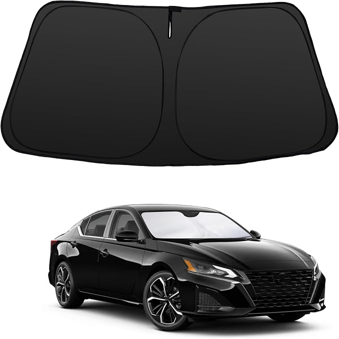 Windshield Sun Shade for Altima 2019 2020 2021 2022-2026 | Foldable, Full covered for windshield, Block UV Rays, Heat Reduction, Easy to install, Keeps Car Cooler by YYCKE