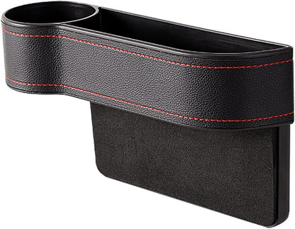 Car Seat Gap Filler Organizer Between Front seat car Organizer and Storage Box, Auto Premium PU Leather Console with Cup Holder, Car Pocket for Interior Essentials (for Driver Side) - Image 7
