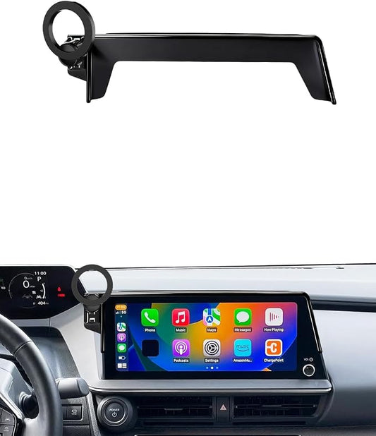 PZK Car Phone Holder for Toyota Prius 2023-2025 2026 Accessories 12.3-Inch | Strong Magnetic Compatible with MagSafe Screen Phone Mount Fixed Clip with Sunglasses Storage Box 360° Rotation Hands Free by SpecificCarPhoneHolder