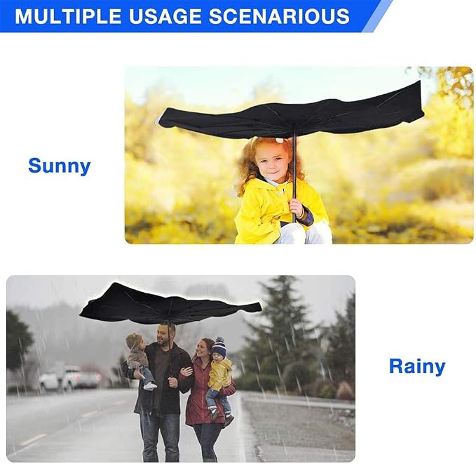 Sedan SUV Car Sun Shade for Windshield, Blocks UV Rays & Sun Heat | 2026 Upgraded, Foldable Windshield Sun Shade, Sun Visor Protector, Keep Car Cool, Easy to Use/Store, 57''x 31'' - Image 7