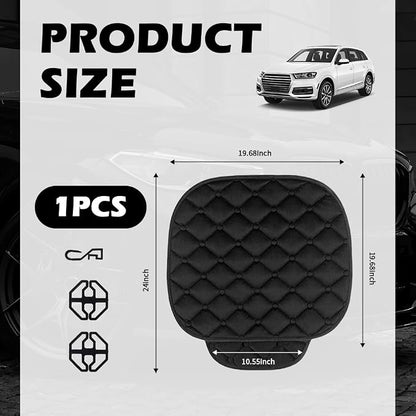 Plush Car Seat Covers with Side Pockets,Warm & Breathable Front Seat Covers for Car Seats Protection,All-Season Anti-Slip Cars Seats Cushion Pad Cars Interior Accessories (Front) - Image 2