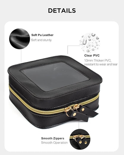 Small Clear Makup Bag, Clear Cosmetic Bags with Zipper Waterproof Small Travel Cosmetic Case Cute Make Up Pouch Mini Car Essentials for Women Travel Car Organizer - Image 4