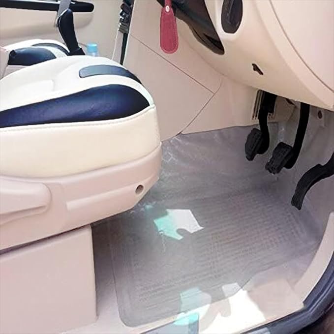 Zento Deals Car Floor Mat - Clear All Weather Floor Mat - Heavy Duty Weather Protection Mats – Universal Fit 4pc Front and Rear – Non Slip Car Van SUV Protection Liner - Image 7