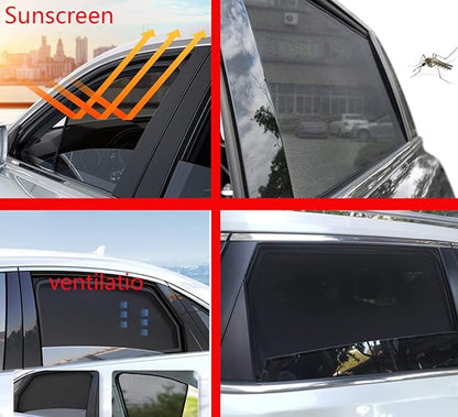 Car Window Shade for Kids Side Window Sun Shade for Tiguan 2018-2023 2024 Magnetic Curtain Sun UV Protection Covers for Baby Sleeping Auto Accessories,Front+Rear+Triangular-window-6PCS - Image 5
