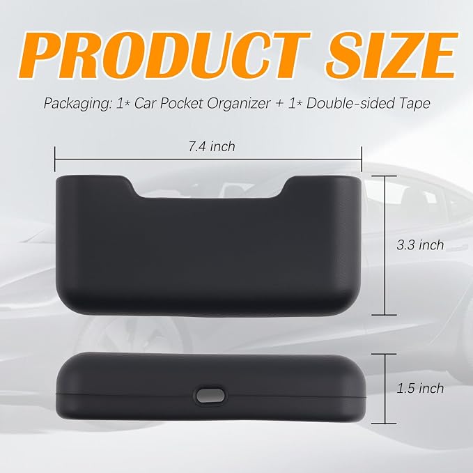 2026 New Car Seat Gap Filler Organizer,Multi-Functional Car Seat Side Pocket Organizer for Phone/Sunglasses/Keys,Universal Cars Storage Pocket with Cable Hole for SUV/Truck - Image 2
