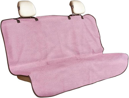Osilly Car Seat Cover Towel Fabric, Anti-Slip Pink Bench | Soft texture, granular backing, washable staff protection, easy cover adjustment, universal fit, car interior accessories by Osilly