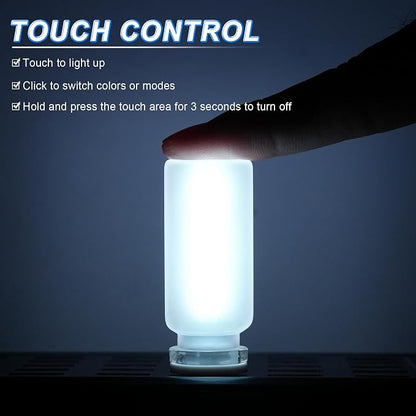 iFunyLED Car Interior USB LED Night Light, Touchable Dimming with 13 Modes of Car Ambient Lighting Kit, Frosted Glass Bottle Lamp, Car Interior Accessories Suitable for Most Vehicles, Pack of 1 - Image 5
