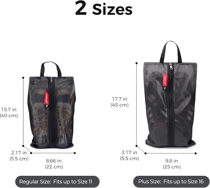 pack all Shoe Bag for Travel, Water-Resistant Shoe Pouch for Sports | Odor-Resistant, Dustproof, Portable, Soccer Cleats & Gym Storage, Fits Up to Size 11, 1 Pack, Black - Image 7