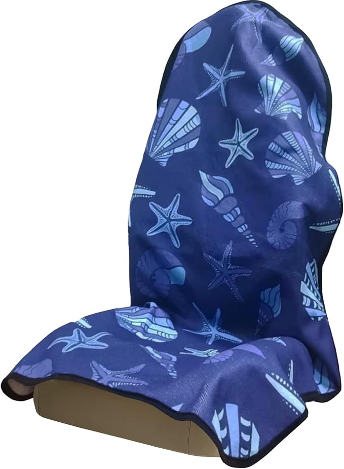 Car Seat Covers 1 Pack Waterproof Towel Car Seat Cover Universal Fit for Most Trucks SUV Fitness Athletes Pets Gym and Water Sport,Conch Shells Starfish by Unknown
