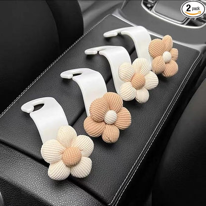 2-Pack Cute Bow Car Purse Hooks, Headrest Hangers, Darkbrown | Cute bow hooks keep purses and bags organized within reach while saving space; fits most car headrests by Unknown