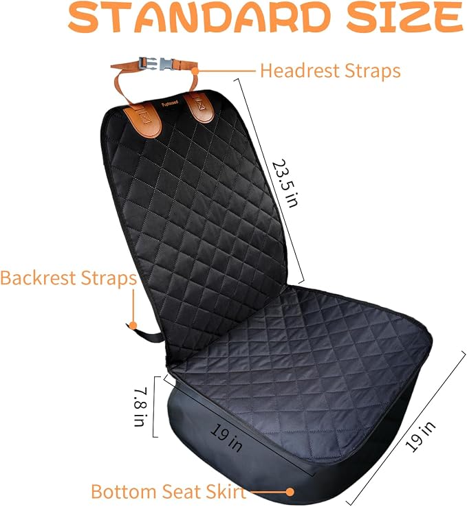 Dog Front Seat Cover for Dogs Cover for Car Seat Cover Front Seat Bucket Seat Covers for Dog Front car seat Cover - Image 3
