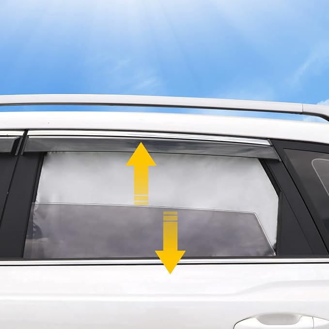 Lechin Magnetic Car Side Window Sun Shades for Baby, 2 PCS, 31.5 x 20 in | 10 M40 Magnets, UPF50+, Block Heats and UV Rays - Image 7