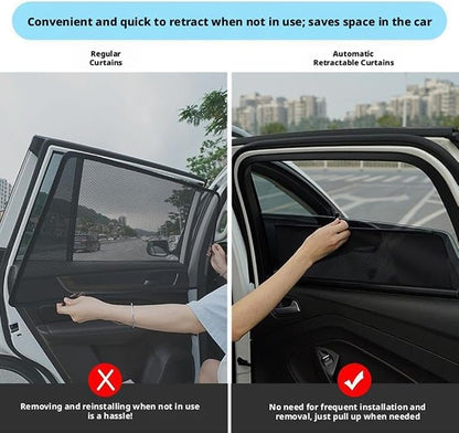 Retractable Car Side Window Sunshade,2026 Auto Static Cling Mesh Shade for UV Protection & Heat Block, Keeps Baby & Pet Safe from Sun Glare,Easy Self-Retracting Roller for Most Cars,Trucks,SUVs(Right - Image 9