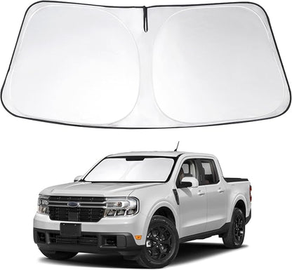 Windshield Sun Shade Sunshade for 2022-2026 Ford Maverick | Full covered for windshield, Foldable & Durable, Block UV Rays, Reduce Heat, Easy to install, Keeps Car Cooler by LHFLIVE