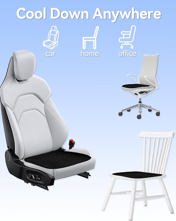 Cooling Ice Car Seat Cushion for Long Driving, Super Cold Car Cushion, Gel Seat Cushion Keep Cool for Long Car Rides - Image 6