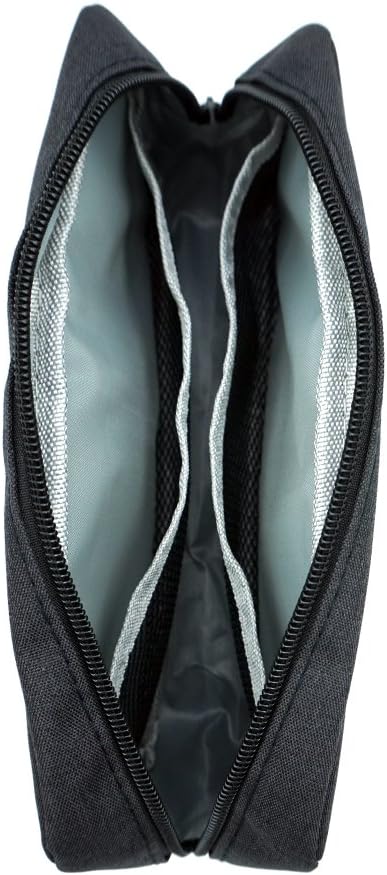 Universal Electronics/Accessories Soft Carrying Case Bag, Durable & Light-weight,Suitable for Out-going, Business, Travel and Cosmetics Kit (Big-Black) - Image 4