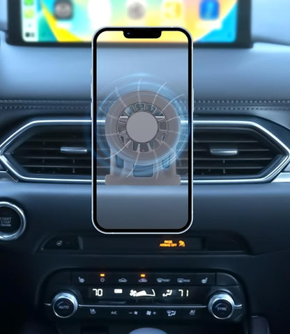 Mazda CX-5 Phone Mount for MagSafe, Exclusive Fit for Mazda CX-5 2017-2025, Fit for MagSafe iPhone 17/16/15/14/13/12/Mini Series, Super-Strong Magnet for Air Vent Mazda CX-5 Accessories Holder by Kucok