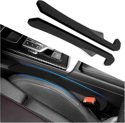 IHOTDER 2PCS Car Seat Gap Filler,Super Flexible Car Side Seat Gap Filler CCar interior Accessories,Universal Car Organizer Between Seats for Tightly Filling Seat Gaps(Carbon Fiber/2PCS)… by IHOTDER