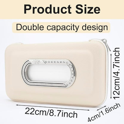 Car Tissue Holder, Visor Mask Holder, Sun Visor Napkin Holder, Car Mask Dispenser, Premium Leather Tissue Holder for Auto SUV Truck (Beige) - Image 2