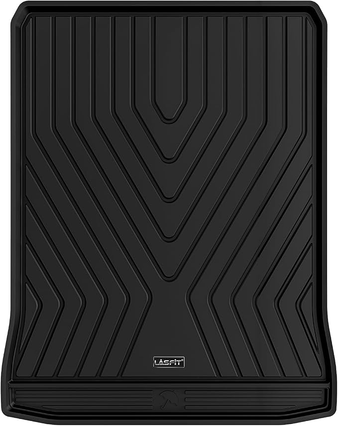 LASFIT Cargo Mat for BMW 5 Series G30 Gas 2017-2023 | For 530i 540i M550i 540d xDrive with Spare Tire, Not Fit 530e or GT, All Weather TPE Custom Fit Cargo Trunk Liner, Black - Image 9