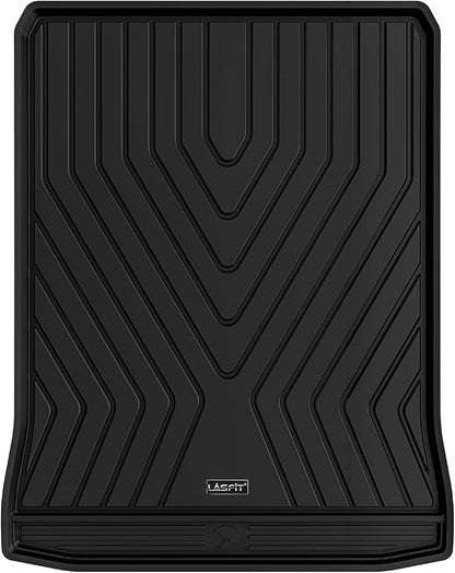 LASFIT Cargo Mat for BMW 5 Series G30 Gas 2017-2023 | For 530i 540i M550i 540d xDrive with Spare Tire, Not Fit 530e or GT, All Weather TPE Custom Fit Cargo Trunk Liner, Black - Image 9