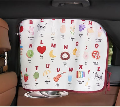 Magnetic Car Sun Shade Curtain for Side Window – Sun Blocker and UV Protector for Baby, Kids, and Pets – Universal Fit with Built-in Magnets for Steel-Framed Door (Magnet-New Alphabet) - Image 3