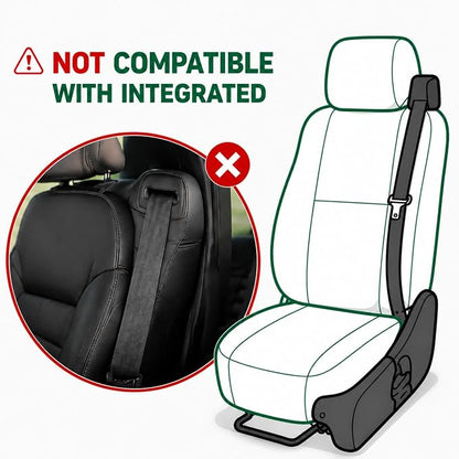 GIANT PANDA 2PCS Front Seat Covers for Chevy Silverado & GMC Sierra 1500 2500 3500 2007-2026 Crew Extended Double Cab Pickup,Custom Fit Chevy & GMC Truck Seat Protectors,Faux Leather (Black) - Image 7