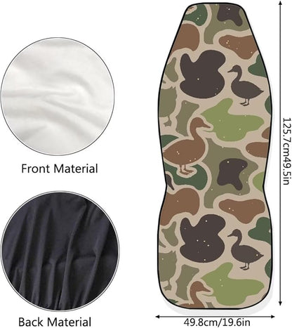 Duck Camo Car Seat Covers 2 Pcs Automobile Front Seat Covers Breathable Protection Interior Accessories Anti-Slip Back Fabric Compatible with Most Cars,SUV,Sedan - Image 7