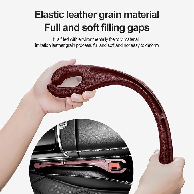 2PCS Car Seat Gap Filler Organizer with Phone Holder,[Upgrade Version] Car Seat Gap Organizer for Prevent Falling,Essential Car Accessories Car Side Seat Gap Filler (Red) - Image 5