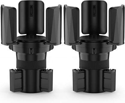 DYLEN 2Pack Cup Holder Expander with Expandable Arms, Fits 2.5-5.9" Bottles | Cup Holder Adapter Fits Owala/YETI/Hydro Flask/Stanley 12–64 oz; Most Large Bottles; Compatible with Round Cup Holders by DYLEN
