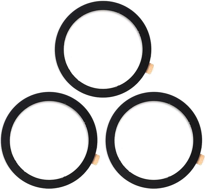 TENOC Universal Metal Ring Sticker for Magnetic Charger Compatible with iPhone/Samsung/Android All Cellphones, Magnetic Mount/Phone Holder Conversion Accessories, 3Pcs, Black by TENOC