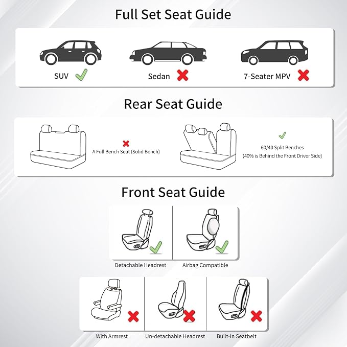 Huidasource Custom Fit RAV4 (Gas Only) Car Seat Covers Full Set, Waterproof Faux Leather for 2019-2024 Toyota RAV4 LE/XLE & XLE Premium/Limited (Does Not Fit Adventure and TRD Off-Road, Coffee) - Image 8