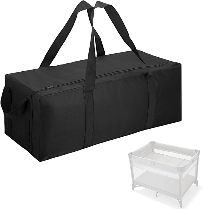 Carrying Bag Compatible with Graco Pack n Play, Lightweight & Waterproof | Replacement Nylon Foldable Travel Carrying Case for Graco Pack n Play, Storage Bag for Airplane and Train Travel by Dollform