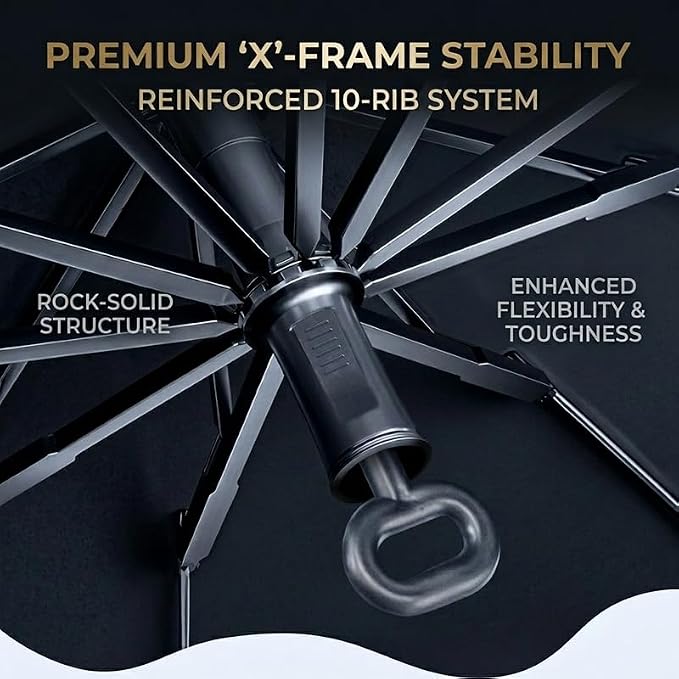 Windshield Sun Shade Umbrella,Car Windshield Umbrella Sun Shade,Fits Various Front Windshields,57"x32" - Image 6