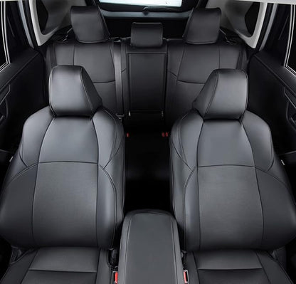 Custom Fit for RAV4 and VENZA Seat Covers Fit for Toyota RAV4 2019 2020 2021 2022 2023 2024 2025 Prime and XSE Hybrid with Waterproof Faux Leather (Black, LU02-Prime-XSE Hybrid) - Image 5