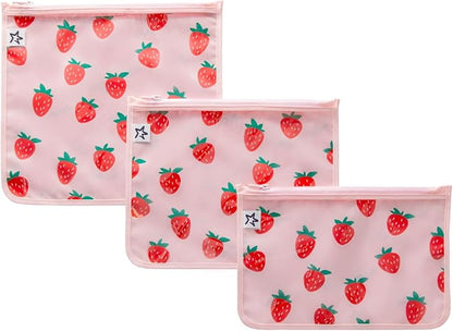 Tiny Twinkle Diaper Bag Organizing Pouches|3 Pack Mess-Proof Clear Front Travel Organizer Bags&TSA Approved Toiletry Bag Set for Baby and Mom Essentials by TinyTwinkle