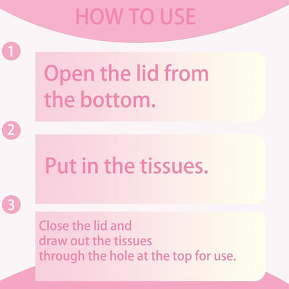 Car Cup Holder Tissue Box Holder – Auto Interior Accessories for Men & Women，Car Accessories Organizer with Premium Tissues with 1 Pack Tissues, Universal Fit for Most Vehicles (Pink1) - Image 6
