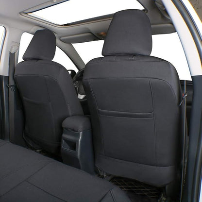 EKR Car Seat Covers for Subaru XV Crosstrek 2013-2017,Neoprene Full Set | Custom Fit for Subaru Crosstrek & Hybrid 2013-2017(Rear W/ Armrest),Factory-Style Interior Upgrade,Easy-Wipe,Neoprene (Black) - Image 2