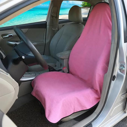 Waterproof Sweat Towel Car Seat Cover Sweat Carseat Protector,Perfect for Universal Anti-Slip Car Truck SUV Seat, Great for Post Gym Workout, Running, Swimming, Beach and Hiking (Pink) by Unknown