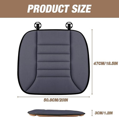 MYFAMIREA Car Seat Cushion Pad 1.2" Thick Comfort Seat Protector for Car Driver Seat Office Chair Home Use Memory Foam Seat Cushion with Non Slip Bottom, 20'' x 18.5'', Dark Gray - Image 7