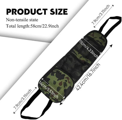 Car Seat Side Storage Pocket, Car Multifunctional Seat Organizer Hanging Bag, Auto Mobile Phone Wallet Sunglasses Mesh Net Pocket, Auto Accessories for Cars SUVs Trucks (Green, 2PCS) - Image 2