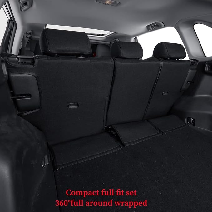 coverdream Corolla Seat Covers Full Set for 2020-2025 2026 Toyota Corolla SE,SE Apex,Nightshade,FX and 2023-2026 XSE Seat Cover,Fully Covered,Breathable Polyester Car Seat Protector (Black) - Image 5