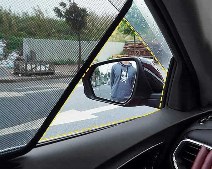 Bwen Car Window Shades Fit for Chevrolet Equinox 2018 | Foldable Window Sunshades for Equinox, Custom Fit Side Window Sunshade for Blocks UV Rays Glare, Magnetic, 4pcs - Image 4