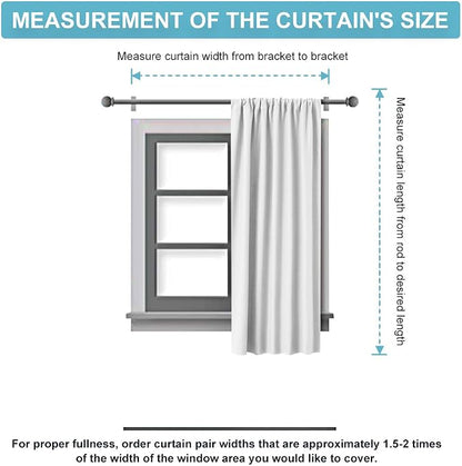RYB HOME Small Window Curtains 45 inches Length for Kitchen Cafe Bathroom | Room Darkening Curtains & Drapes, Energy Saving, Thermal Insulated, For Kids Bedroom, W42 x L45, Burgundy Red, 2 Panels - Image 8