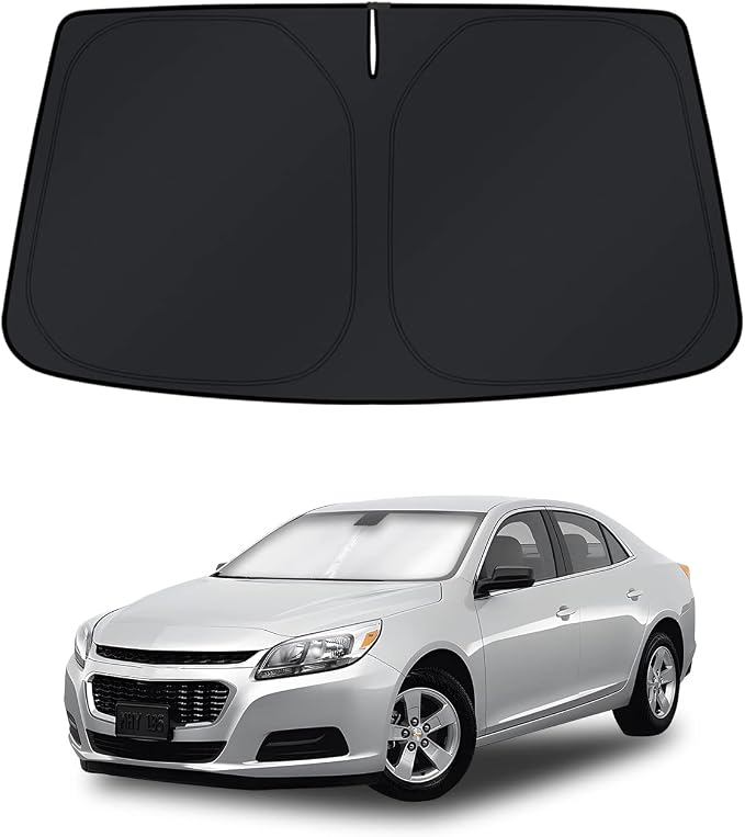 KUST Windshield Sun Shade for Chevy Malibu 2013 2014 2015 Window Accessories Sun Cover Foldable Blocks UV Rays Keep Car Cooler by KUST