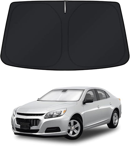 KUST Windshield Sun Shade for Chevy Malibu 2013 2014 2015 Window Accessories Sun Cover Foldable Blocks UV Rays Keep Car Cooler by KUST