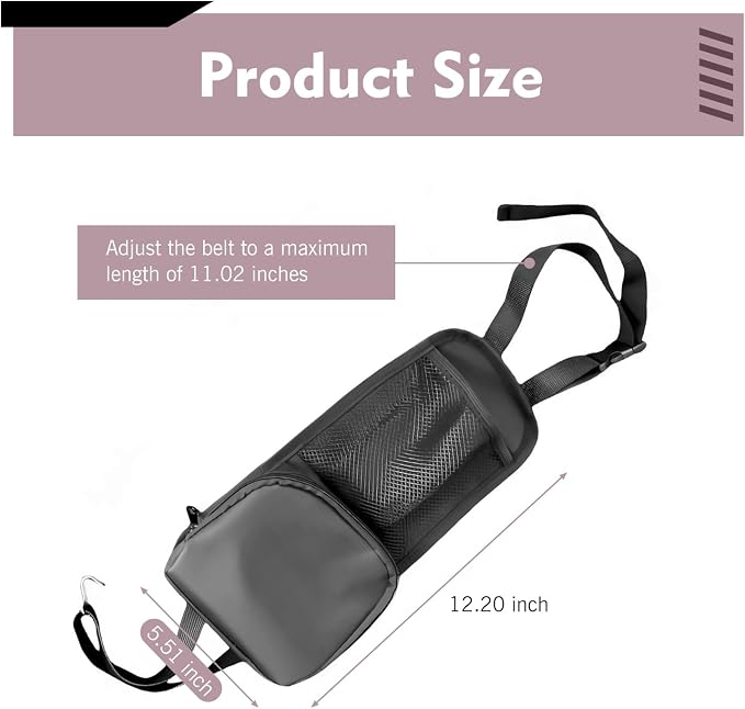 2PCS Car Seat Side Organizer, Multi-Pocket Seat Storage Hanging Bag, Multifunctional Mesh Net Pocket, Universal Front Seat Storage Pocket, Mobile Phone, Wallet, Glasses - Image 2