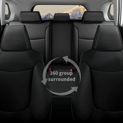Custom Fit Seat Covers for Toyota Corolla 2020-2026 SE/XSE/FX | Black Full Set, Premium Faux Leather, Waterproof, Airbag Compatible, Easy to Clean, Factory-Style Fit, Interior upgrades - Image 7