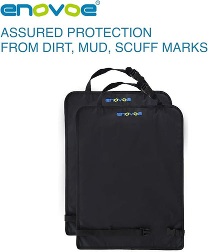 Enovoe Kick Mats Back Seat Protector for Kids - 2 Pack - Premium Quality Car Seat Back Cover Offers Waterproof Protection of Your Upholstery from Mud and Scratches - Backseats Kick Protector for Child - Image 7